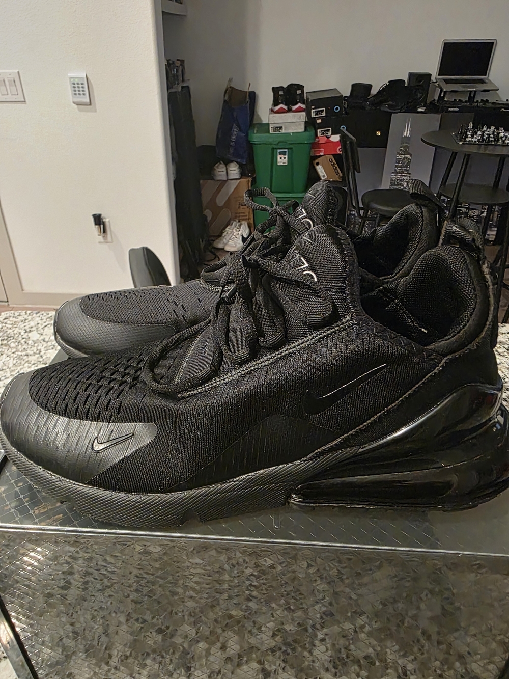 Nike Men’s Air Max 270 All-Black Athletic Shoes